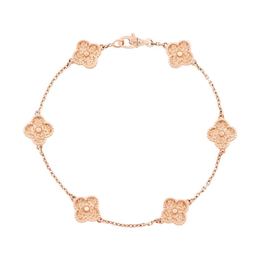 Van Cleef & Arpels Alhambra Sweet 18k Rose Gold Bracelet