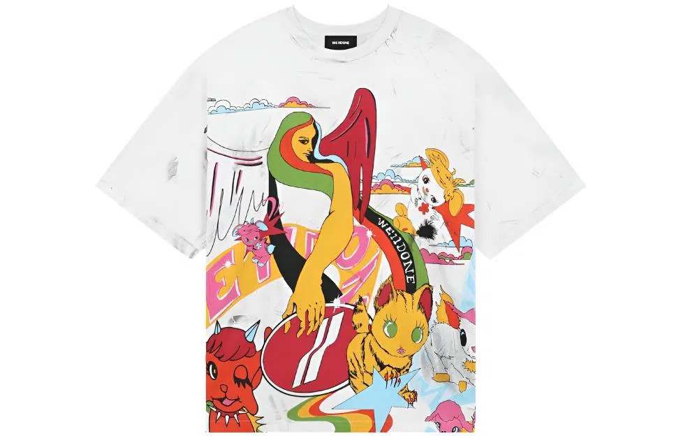 WE11DONE Monster Print T-Shirt