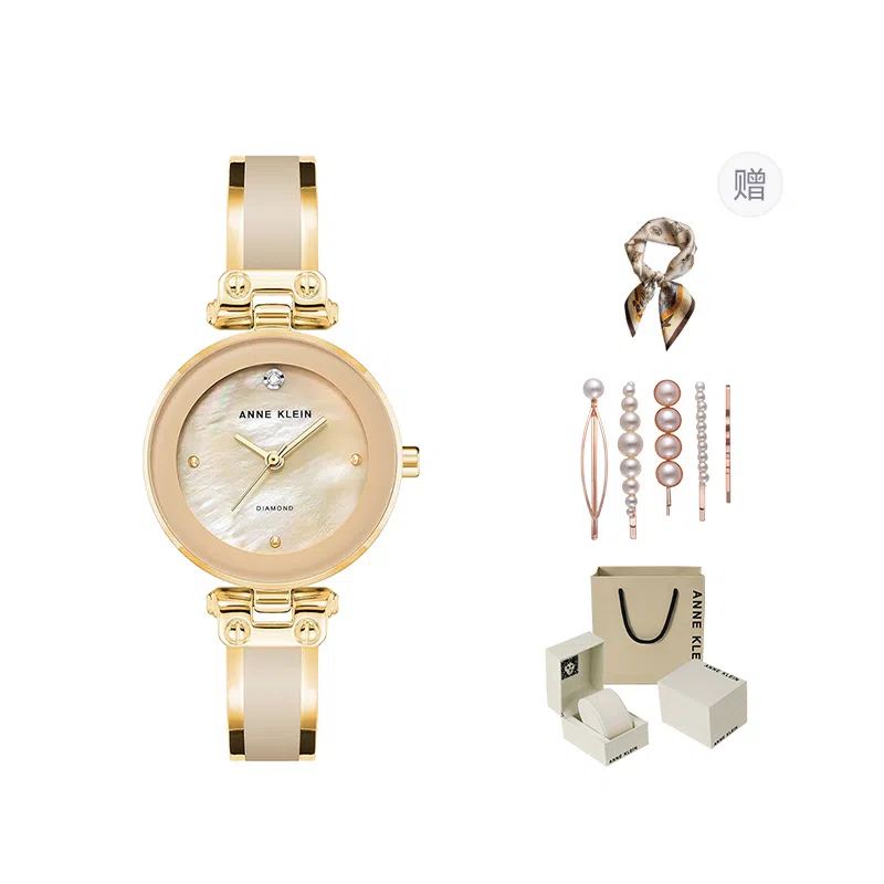 Anne Klein Quartz Watch 24mm Black Dial