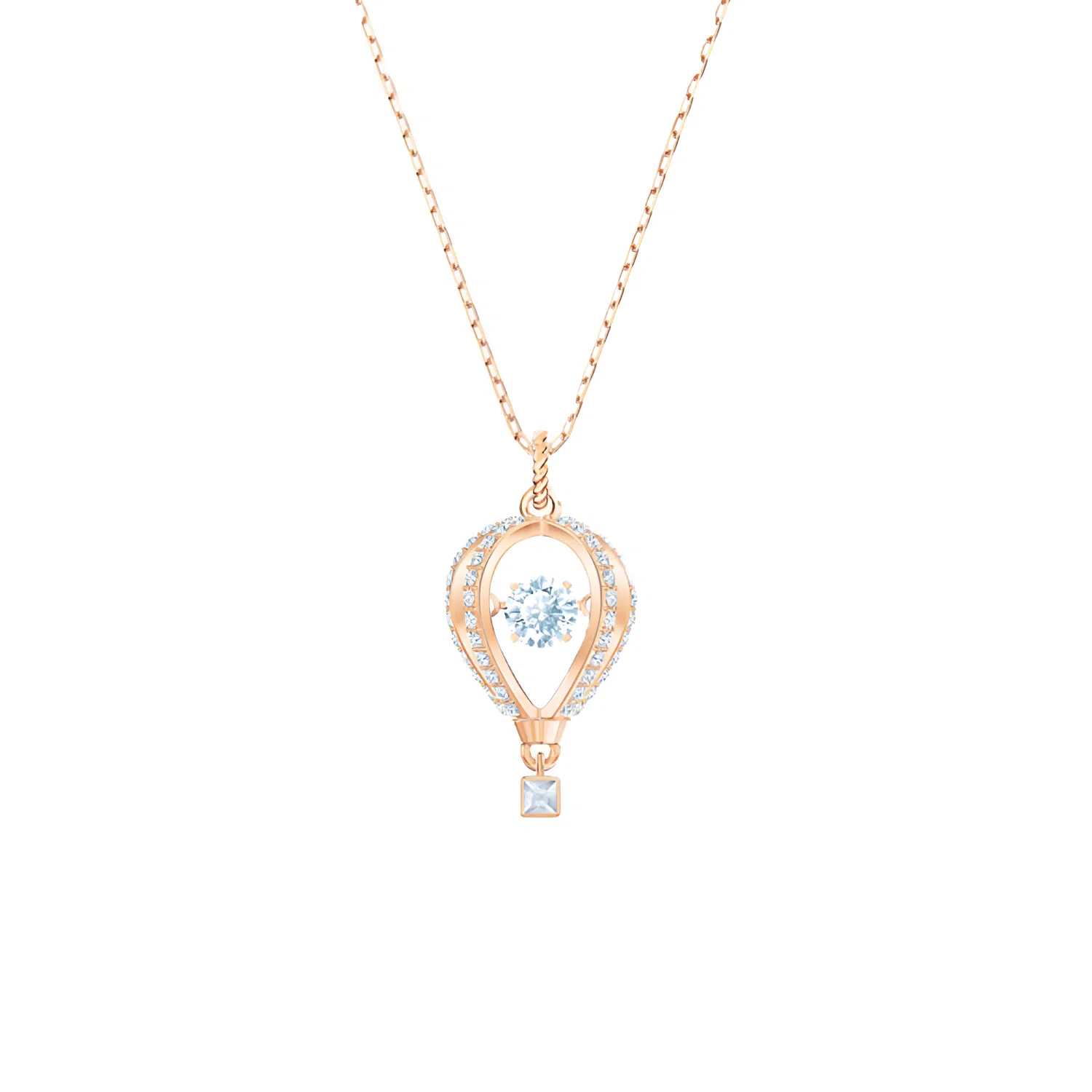 Swarovski Into The Sky Balloon Pendant Rose Gold