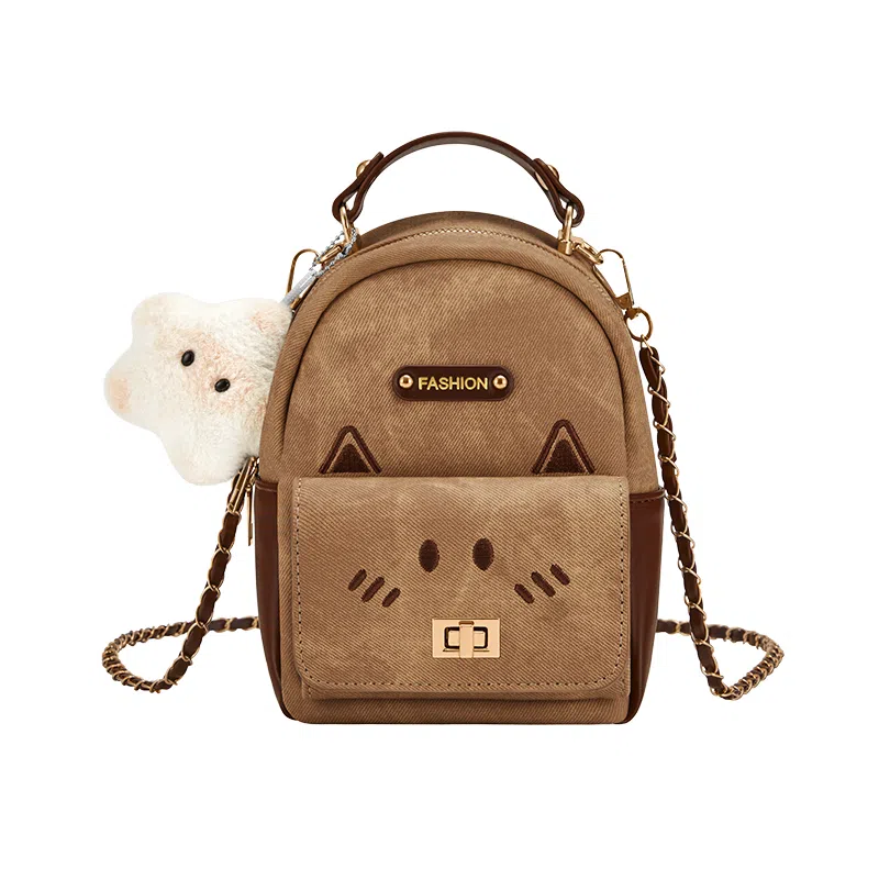 JANE KLAIN Melard Embroidered Backpack Brown
