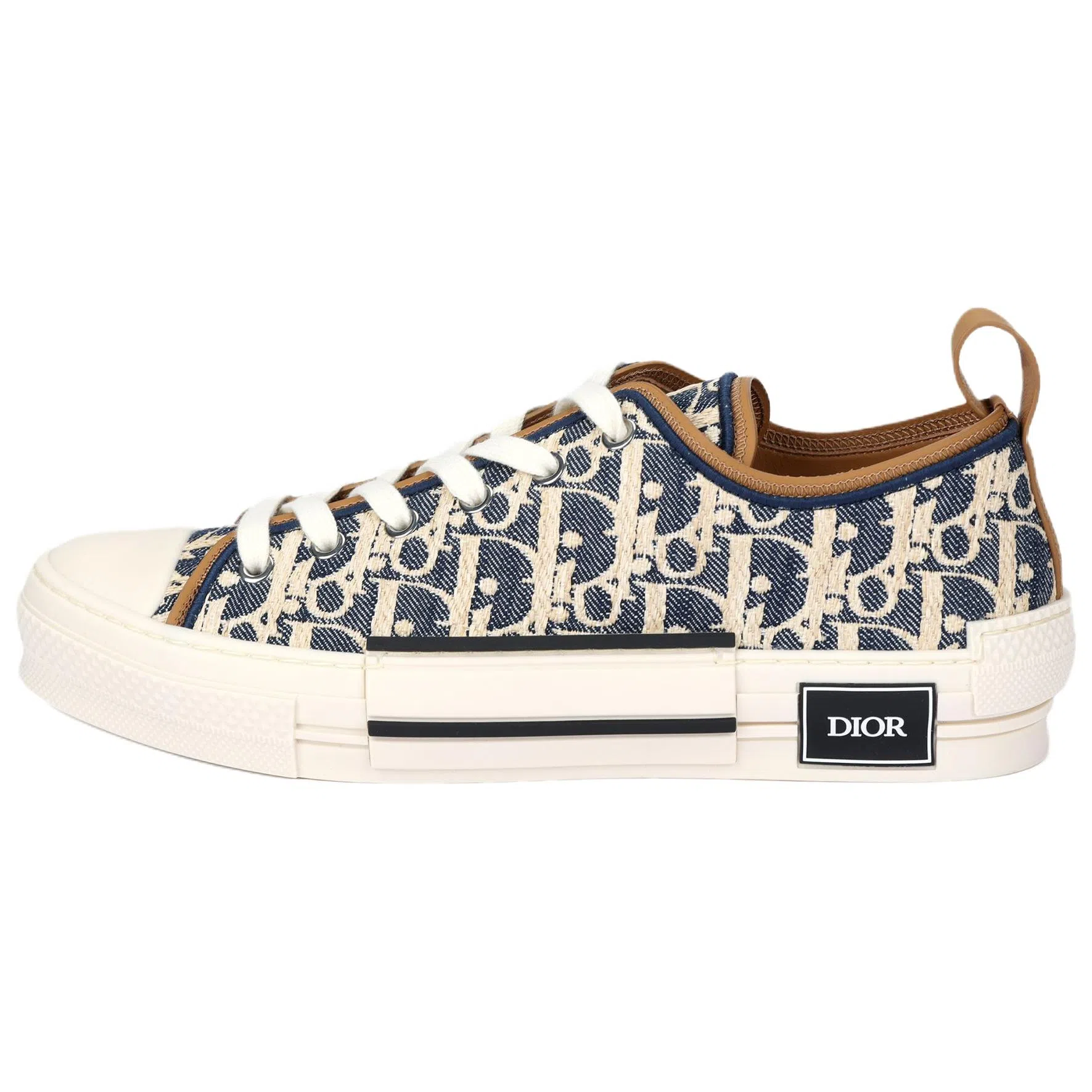 DIOR B23 League Leather Low Sneakers Blue