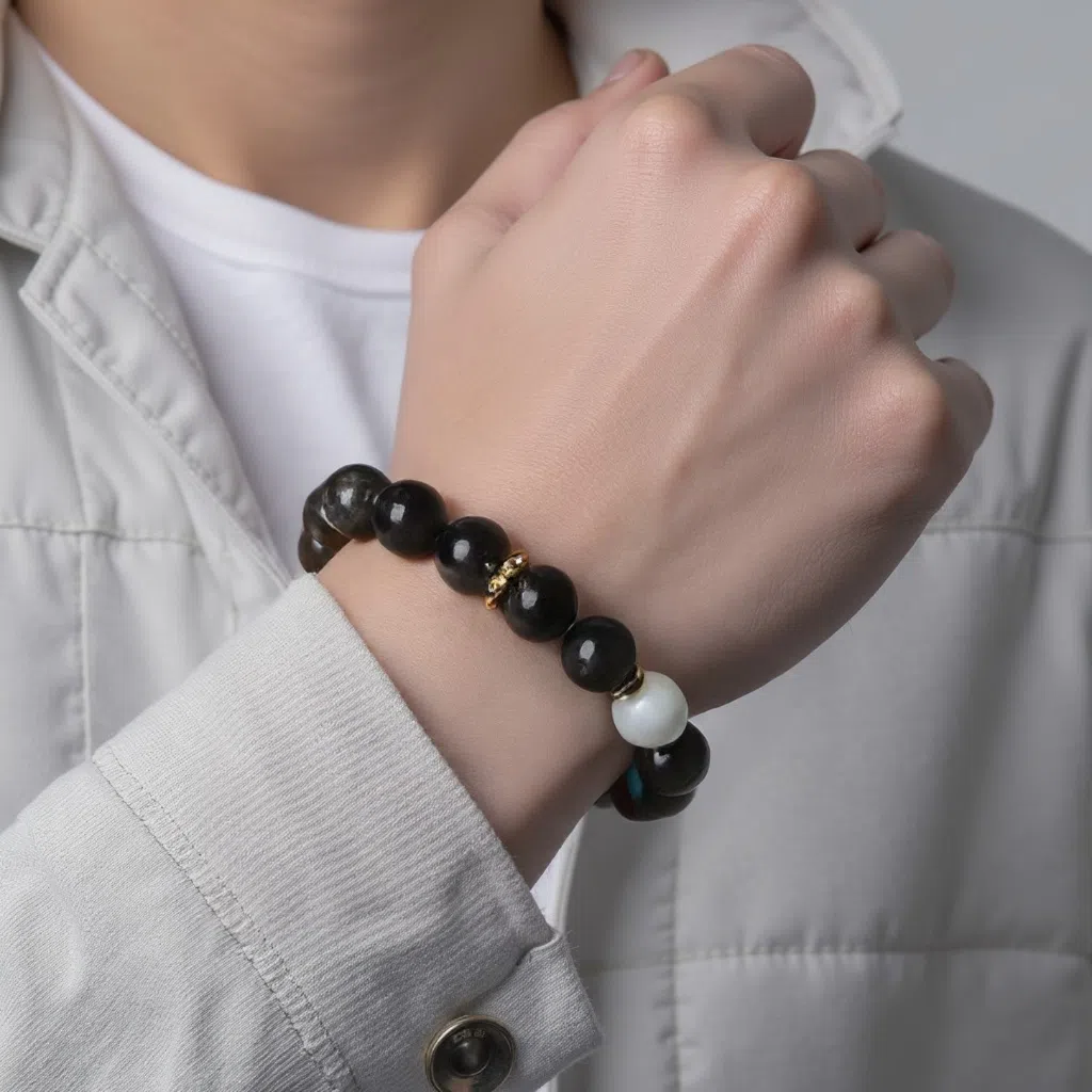 周帝王 【原创黑神话悟空五行珠】国潮新中式国风佛珠招财纳福转运珠平安喜乐前程似锦财源滚滚礼盒 檀木 手串 男女同款情侣款