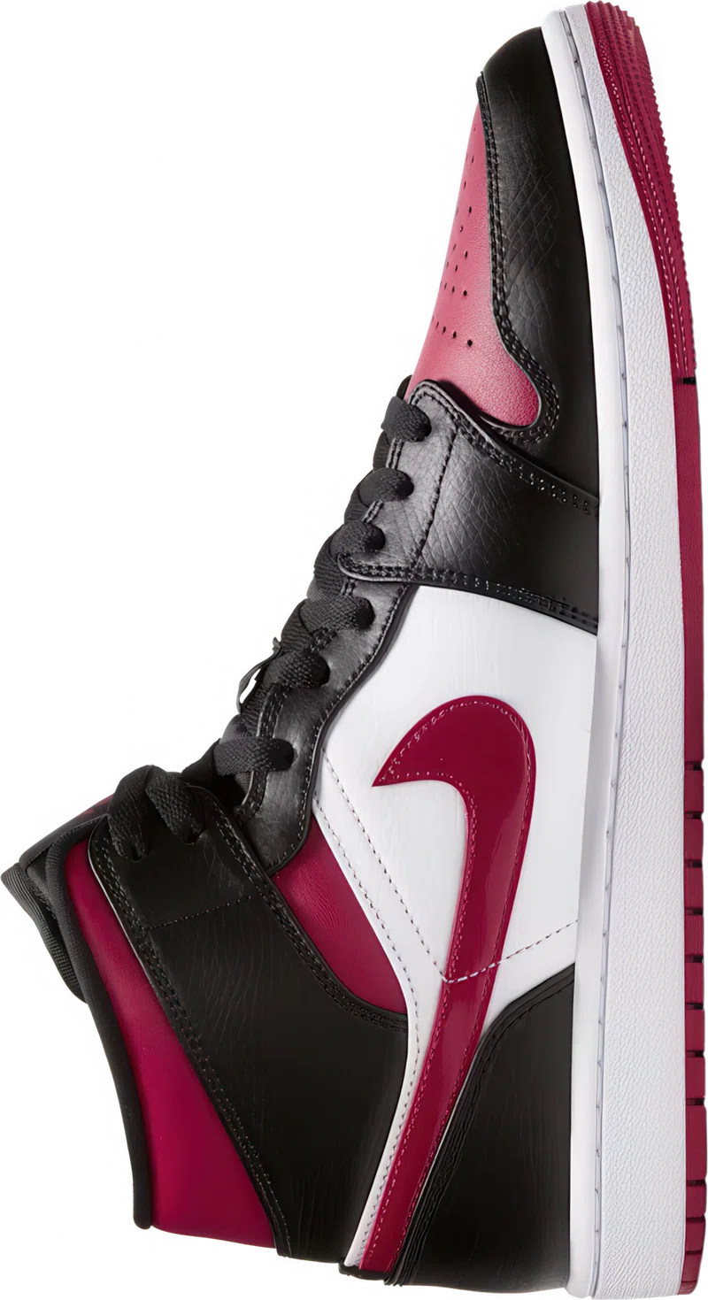 Air Jordan 1 Mid Black Red White