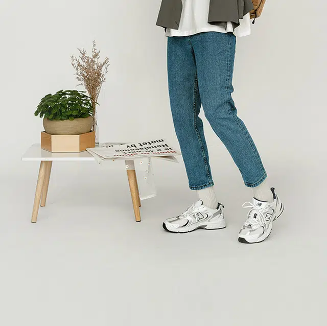 New Balance 530 White Silver Navy