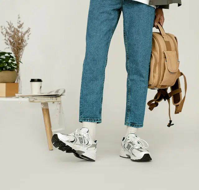 New Balance 530 White Silver Navy