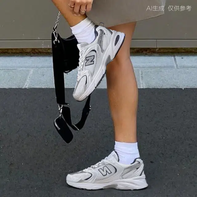 New Balance 530 White Silver Navy