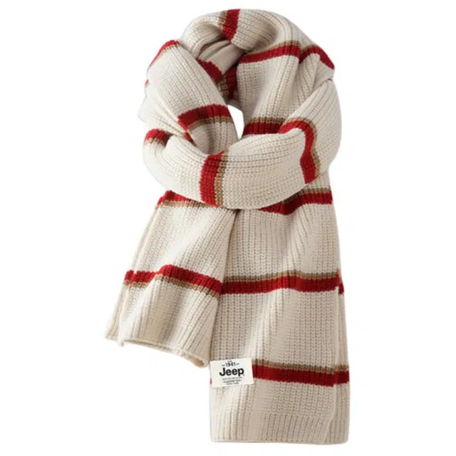 Jeep Knit Scarf Winter Stripe