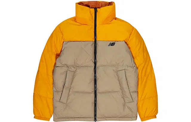 New Balance Reversible Hooded Down Jacket Yellow