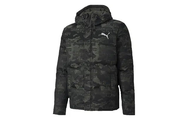Puma Camo Hooded Down Jacket