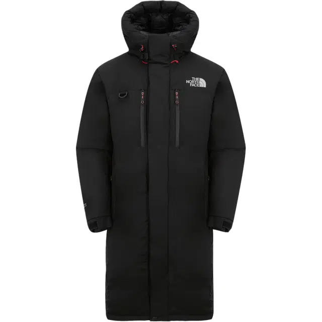 The North Face Logo Hooded Down Jacket Black