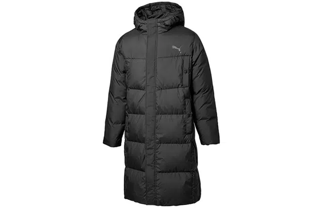 Puma Long Down Coat Black