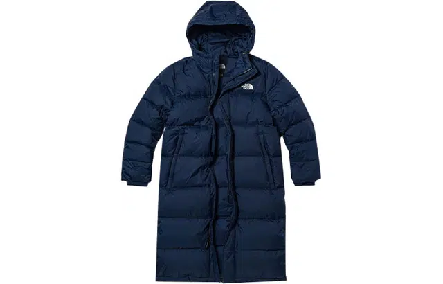 The North Face Logo Zip Hoodie Blue