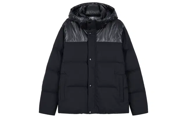 PUMA Hooded Puffer Jacket Black