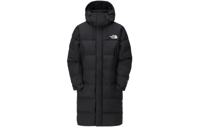 The North Face Logo Print Puffer Jacket Black
