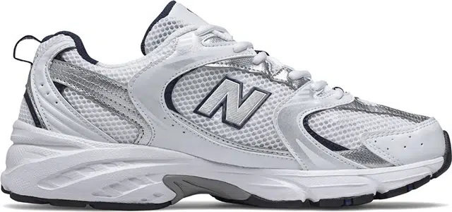 New Balance 530 White Silver Navy